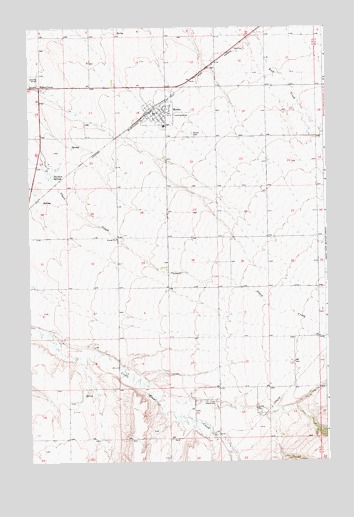 Moore, MT USGS Topographic Map