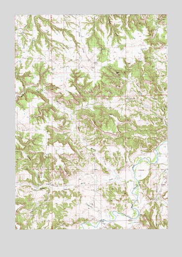 Moore Hill, WY USGS Topographic Map