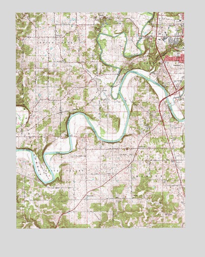 Bedford West, IN USGS Topographic Map