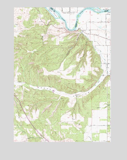 Moores Hollow, OR USGS Topographic Map
