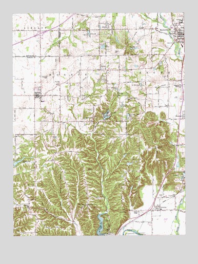 Mooresville West, IN USGS Topographic Map