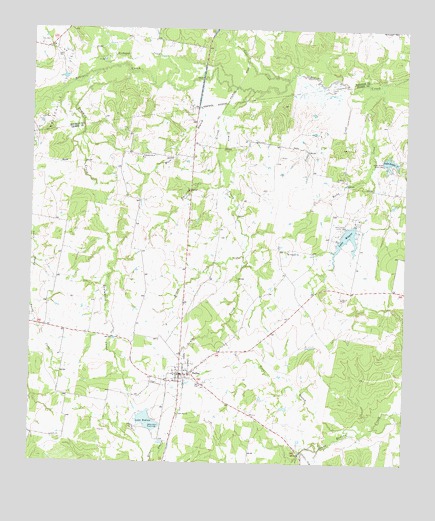 Bedias, TX USGS Topographic Map