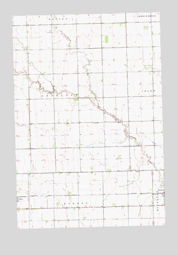 Mooreton West, ND USGS Topographic Map