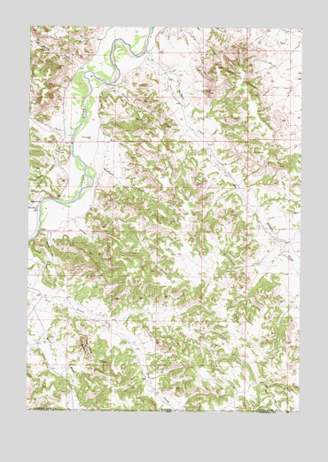 Moorhead, MT USGS Topographic Map