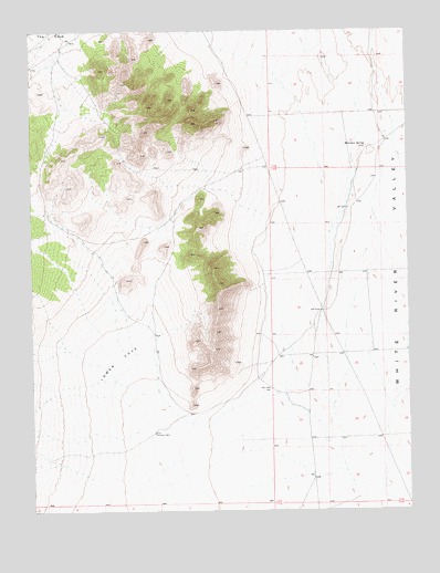Moorman Spring, NV USGS Topographic Map