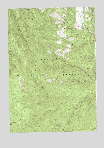 Moose Butte, ID USGS Topographic Map