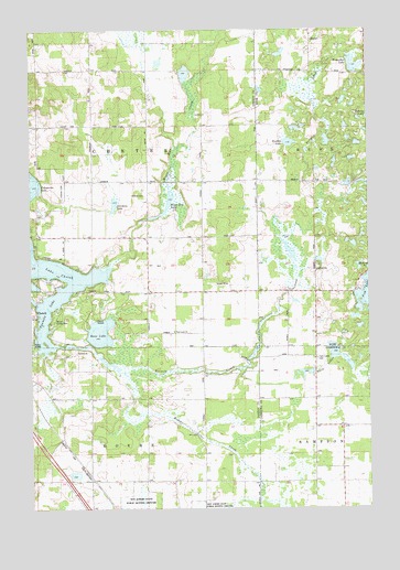 Moose Ear Lake, WI USGS Topographic Map
