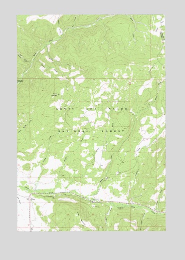 Moose Mountain, MT USGS Topographic Map