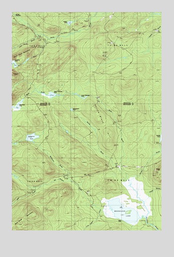 Mooseleuk Lake, ME USGS Topographic Map