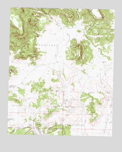 Moquino, NM USGS Topographic Map