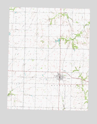 Moran, KS USGS Topographic Map