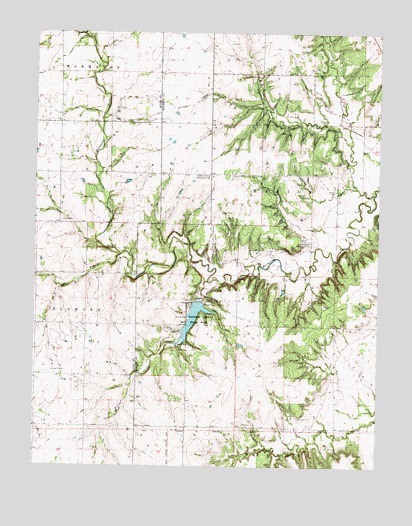 Moran SE, KS USGS Topographic Map