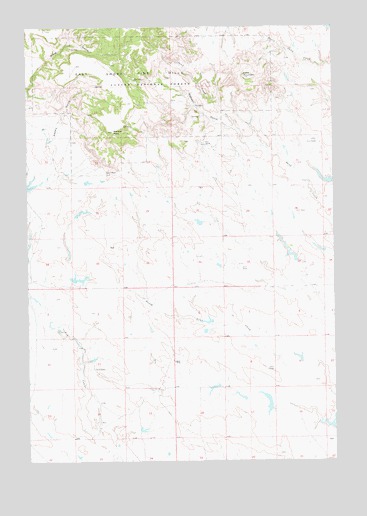 Moreau Peak, SD USGS Topographic Map