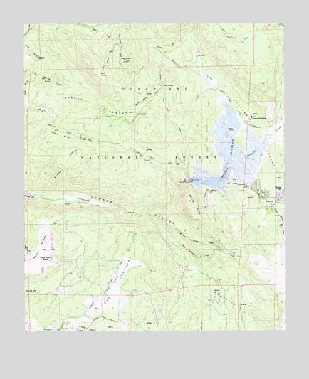 Morena Reservoir, CA USGS Topographic Map