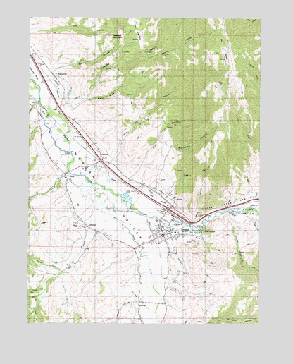 Morgan, UT USGS Topographic Map