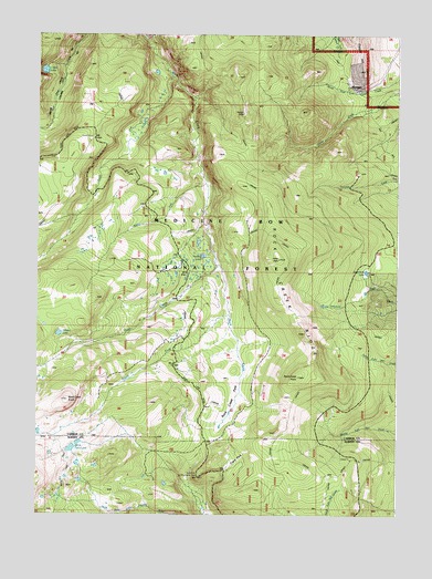 Morgan, WY USGS Topographic Map