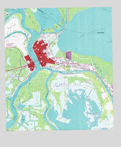 Morgan City, LA USGS Topographic Map