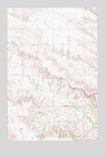 Morgan Creek School, MT USGS Topographic Map