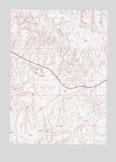 Morgan Draw, WY USGS Topographic Map