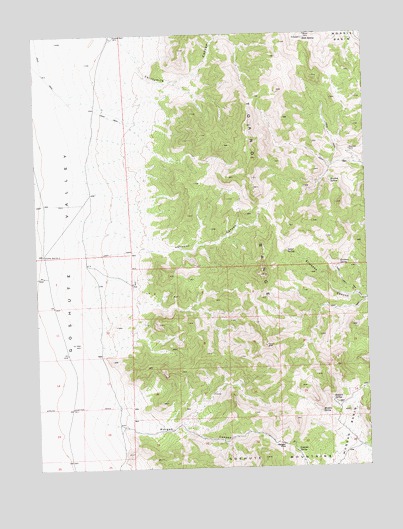 Morgan Pass, NV USGS Topographic Map