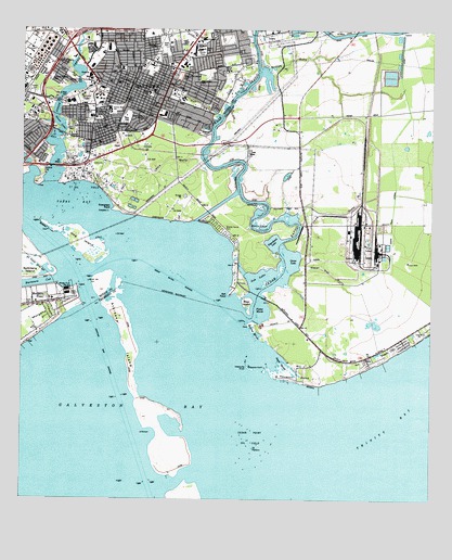 Morgans Point, TX USGS Topographic Map
