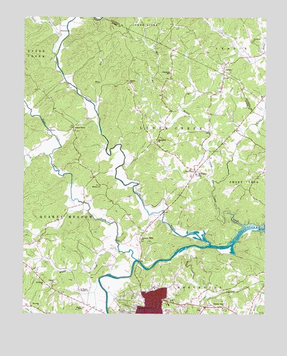 Morganton North, NC USGS Topographic Map
