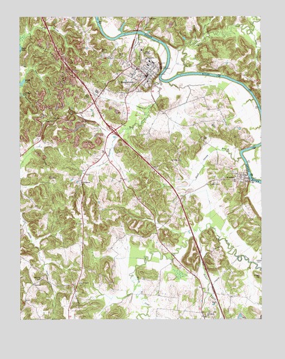 Morgantown, KY USGS Topographic Map