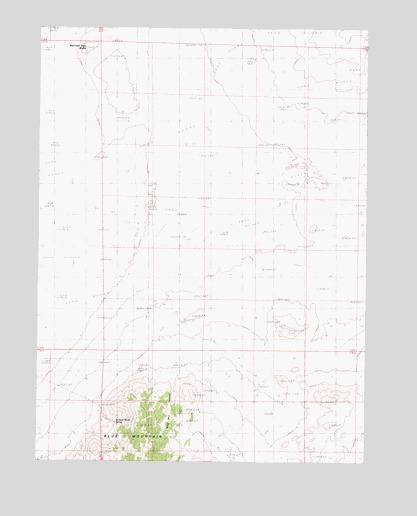 Mormon Dan Butte, NV USGS Topographic Map