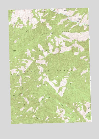 Mormon Mountain, ID USGS Topographic Map