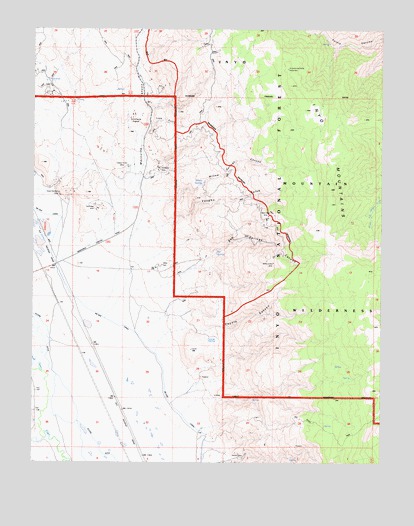 Bee Springs Canyon, CA USGS Topographic Map
