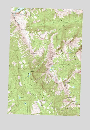 Morrell Lake, MT USGS Topographic Map
