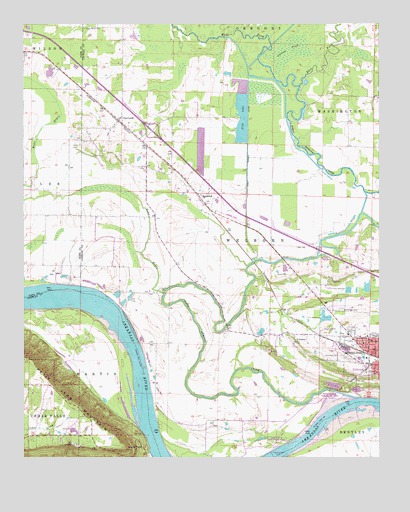Morrilton West, AR USGS Topographic Map