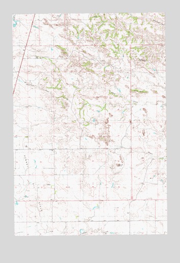 Morris Butte, MT USGS Topographic Map