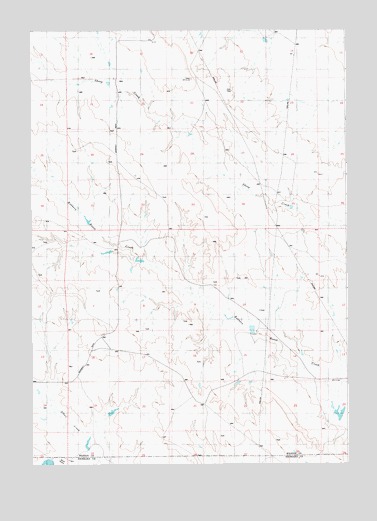 Morrisey SE, WY USGS Topographic Map