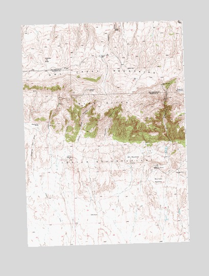 Morrison Canyon, WY USGS Topographic Map