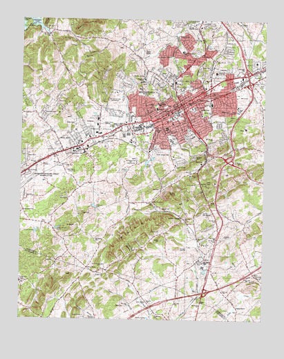 Morristown, TN USGS Topographic Map