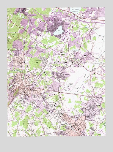 Morristown, NJ USGS Topographic Map