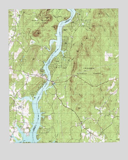 Morrow Mountain, NC USGS Topographic Map