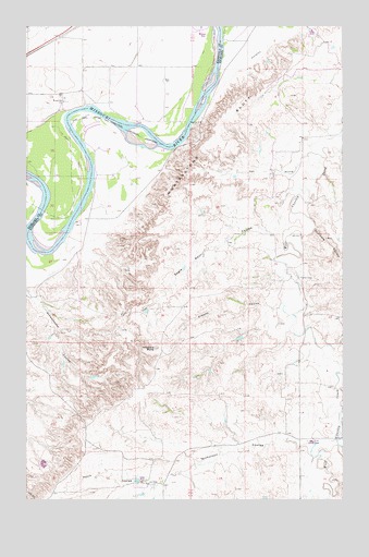 Mortarstone Bluff, MT USGS Topographic Map