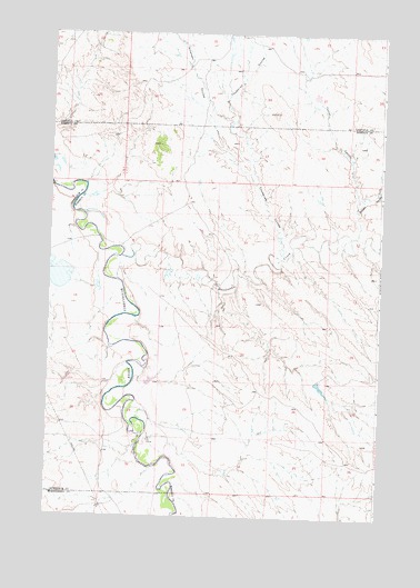 Mosby SE, MT USGS Topographic Map