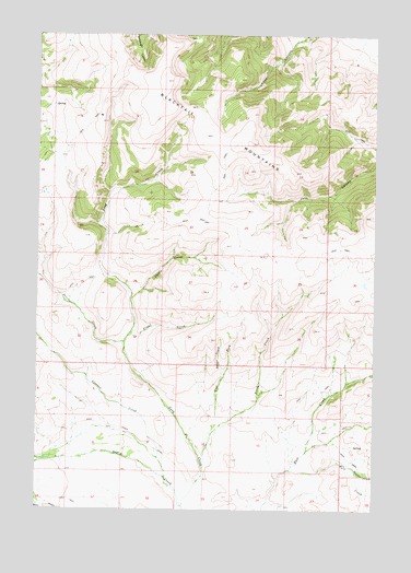 Beech Creek, MT USGS Topographic Map
