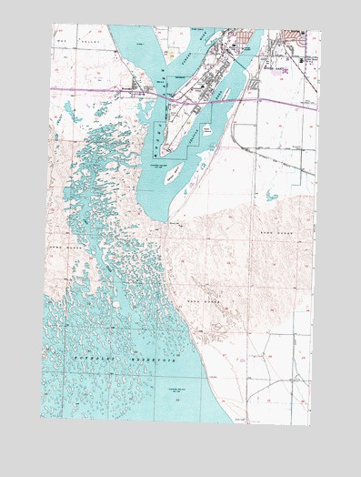 Moses Lake South, WA USGS Topographic Map