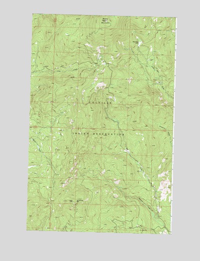 Moses Mountain, WA USGS Topographic Map