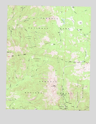 Moses Mountain, CA USGS Topographic Map