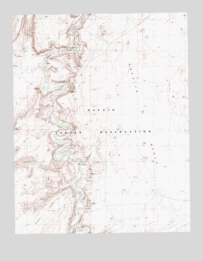 Moses Rock, UT USGS Topographic Map