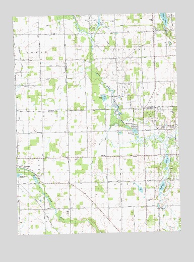 Mosherville, MI USGS Topographic Map