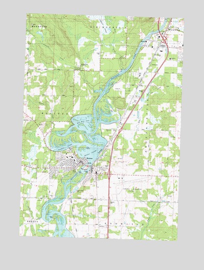 Mosinee, WI USGS Topographic Map