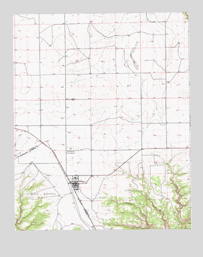 Mosquero, NM USGS Topographic Map