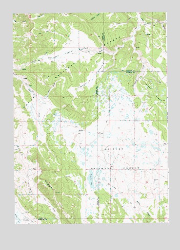 Mosquito Lake, WY USGS Topographic Map