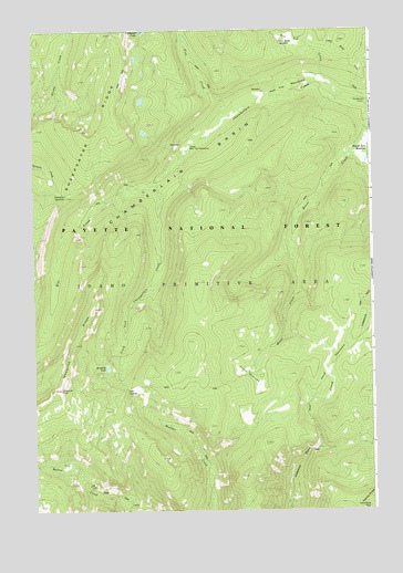 Mosquito Peak, ID USGS Topographic Map